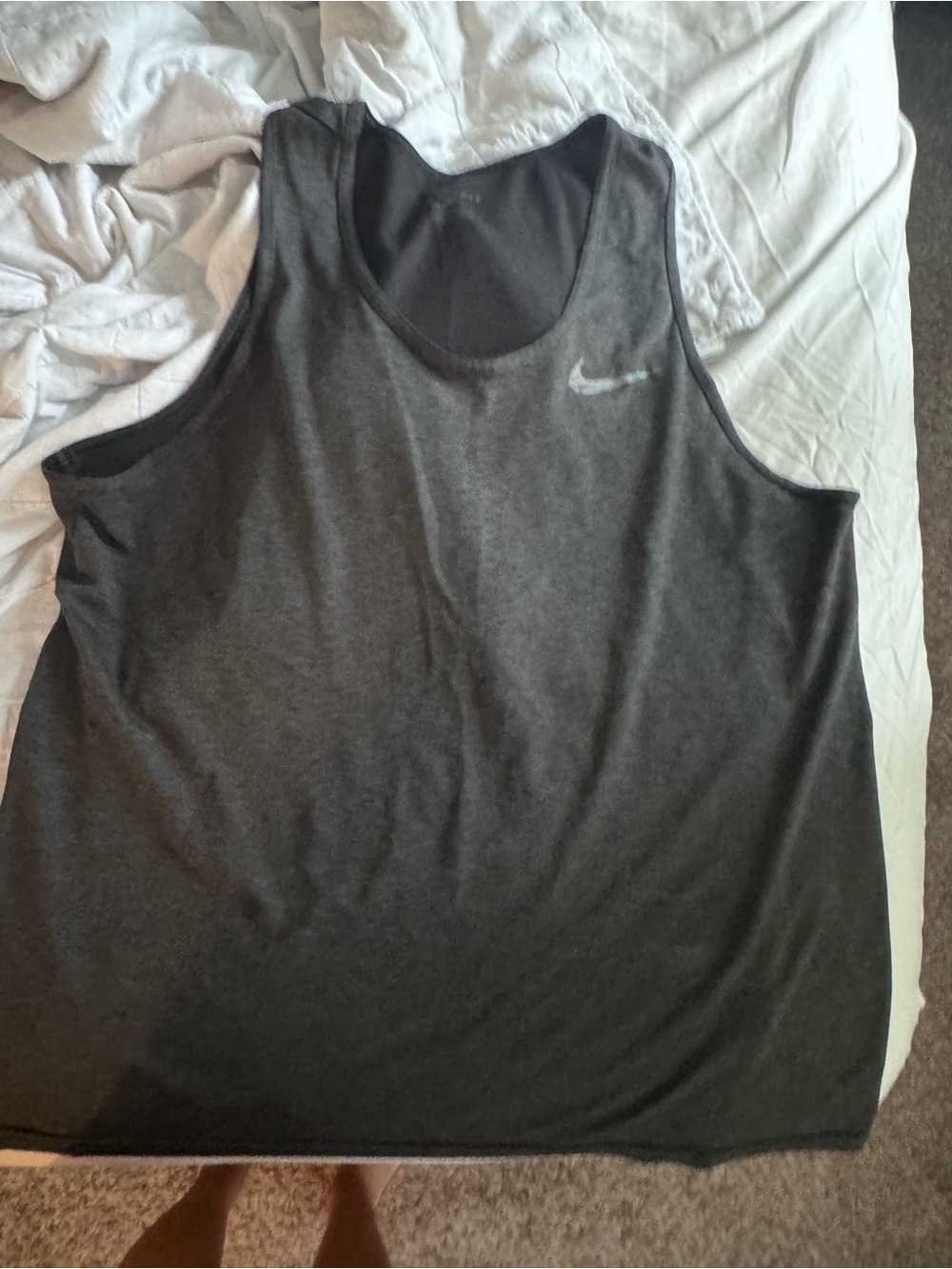 Nike Men’s Dark Gray Athletic Tank Top